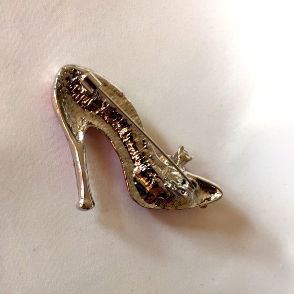 🍏50% OFF/3+...Rhinestone Red High Heel Brooch - Picture 5 of 6